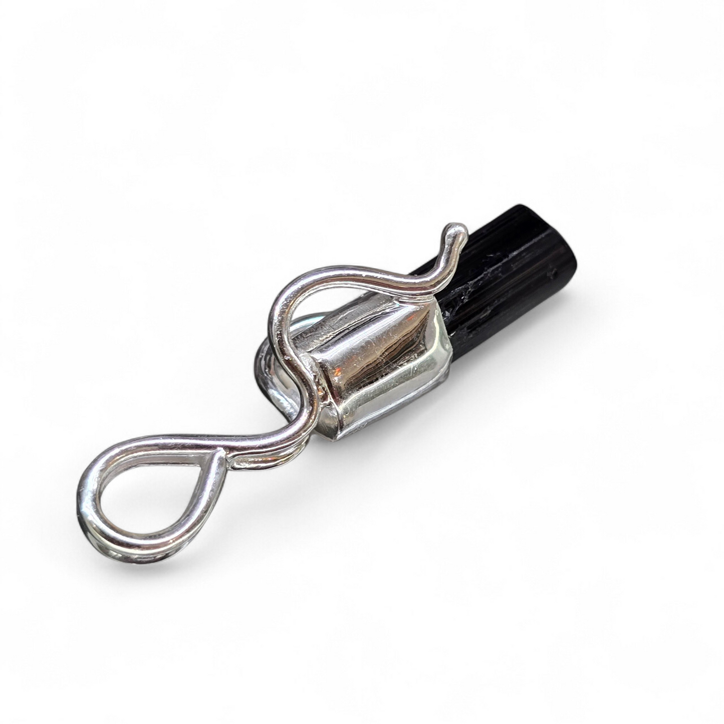 Black Tourmaline Pendant #1 (Sterling Silver 925)