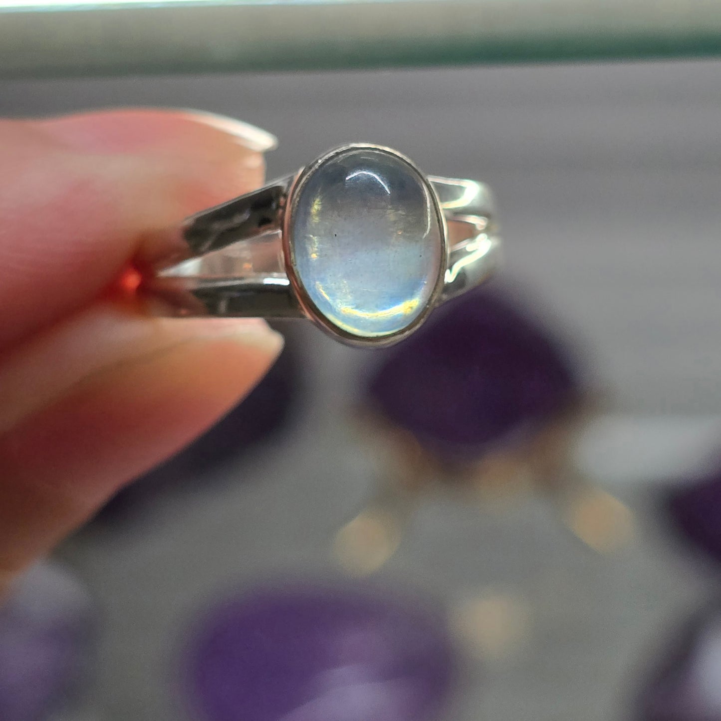 Aquamarine Size 9.5 Ring (Sterling Silver 925)