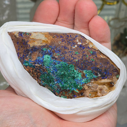 Earth & Sky United: Raw Azurite with Malachite Specimen #2