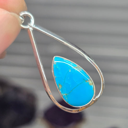 Arizona Turquoise Pendant (Sterling Silver 925)