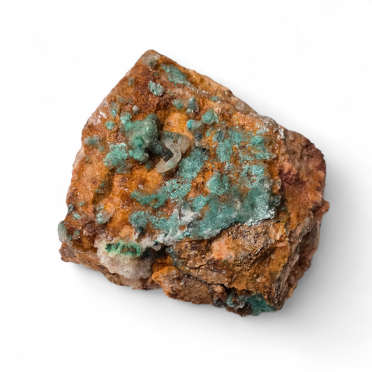 Specimen - Dolomite with Malachite & Selenite