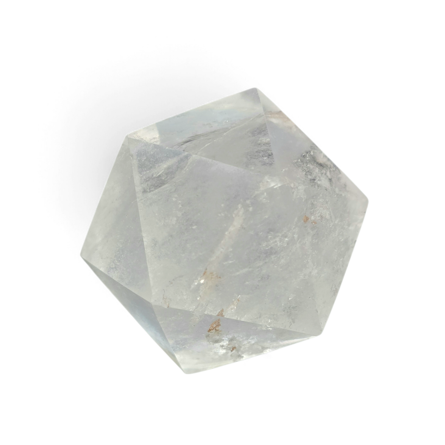 Emotional Flow & Pure Light: Clear Quartz Icosahedron