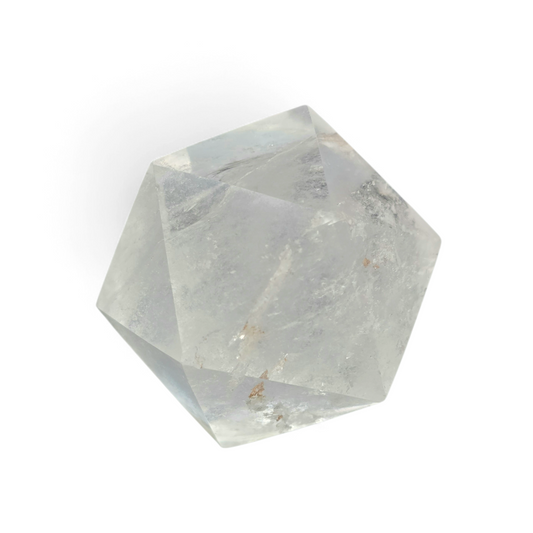 Emotional Flow & Pure Light: Clear Quartz Icosahedron