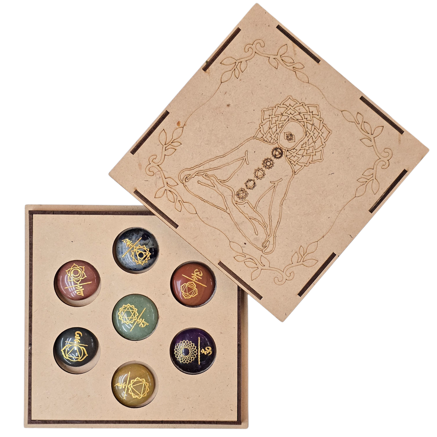 Inner Alignment: 7 Chakra Healing Stone Set (Meditation Edition)