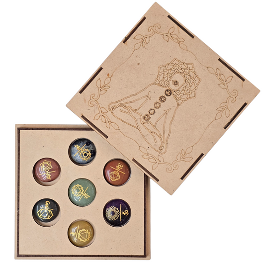 Inner Alignment: 7 Chakra Healing Stone Set (Meditation Edition)