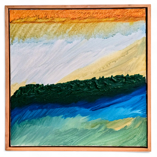Serenity's Embrace: The Path of Balanced Triumph – Original Colour Therapy Art