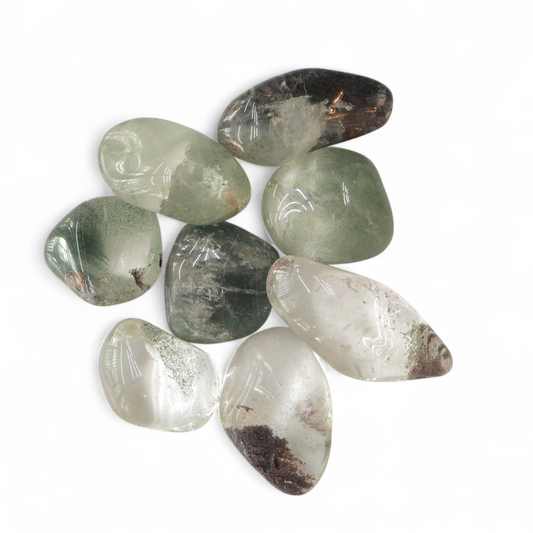 Green Phantom Quartz Tumble Stone