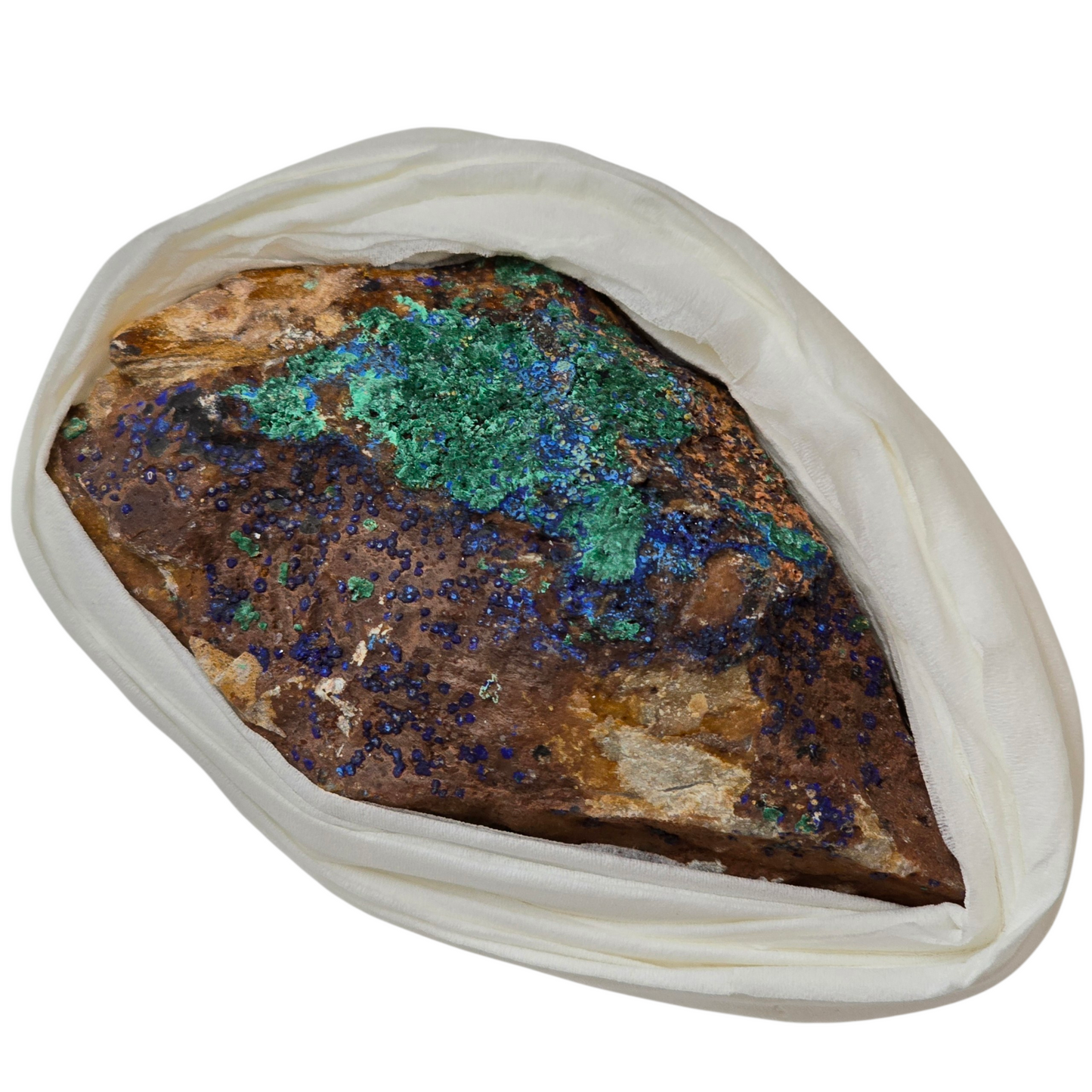 Earth & Sky United: Raw Azurite with Malachite Specimen #2