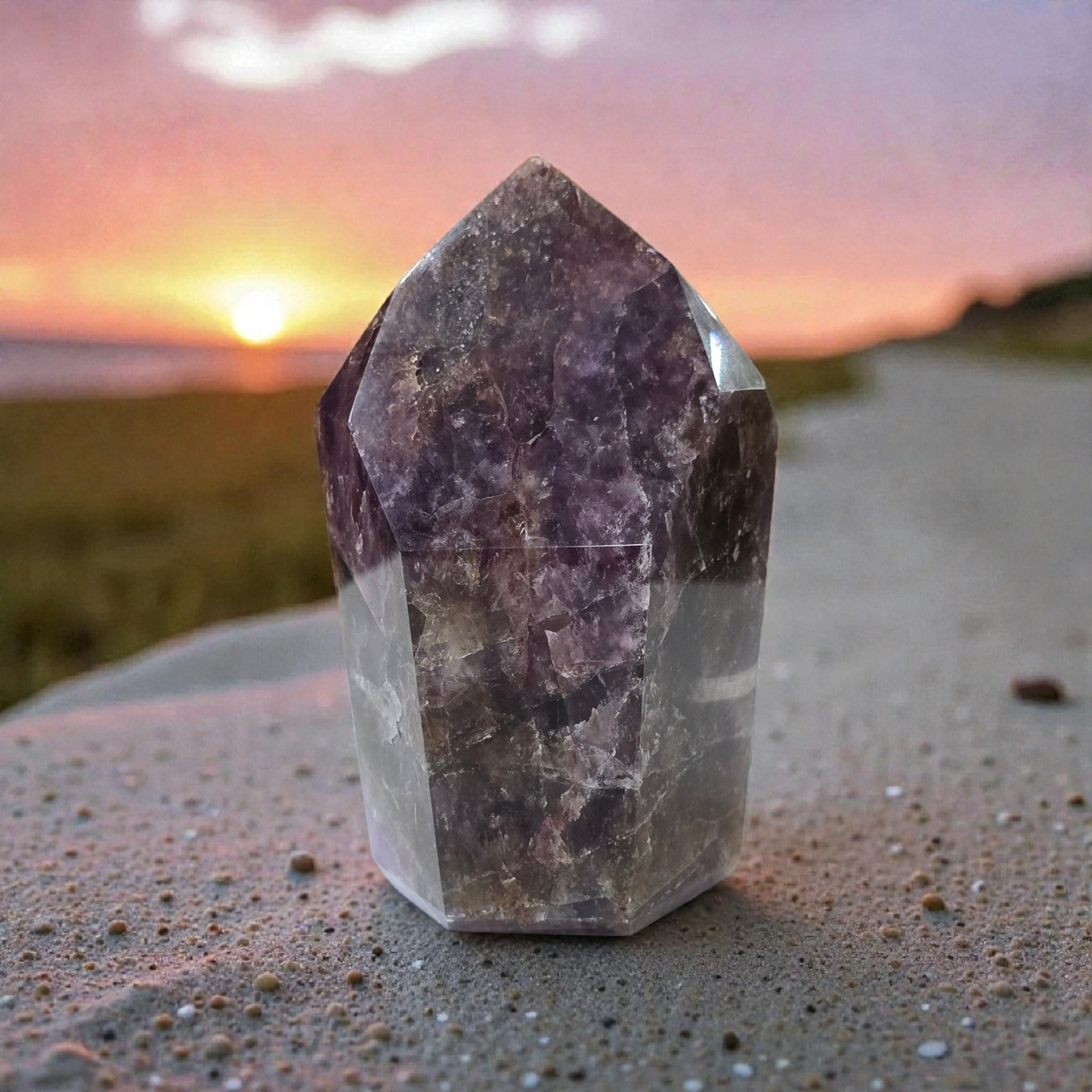 Super Seven Polished Point Cut Base