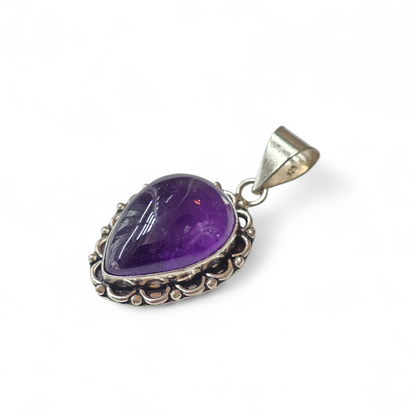 Amethyst Pendant (Sterling Silver 925)