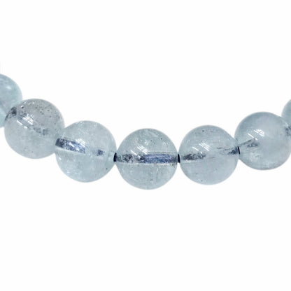 Aquamarine Bracelet (Approx. 7mm Beads · 17cm)