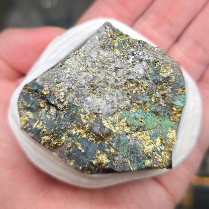 The Cosmic Spark: Raw Chalcopyrite Specimen