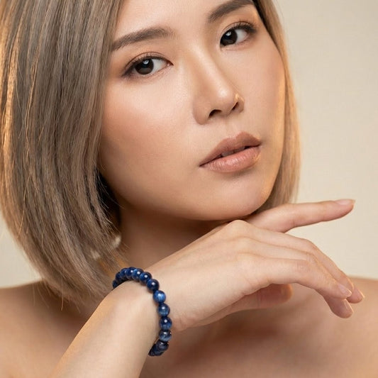 Kyanite Bracelet (Approx. 8mm Beads · 16.5cm)