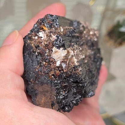 The Deflector Shield: Premium Raw Black Tourmaline with Mica