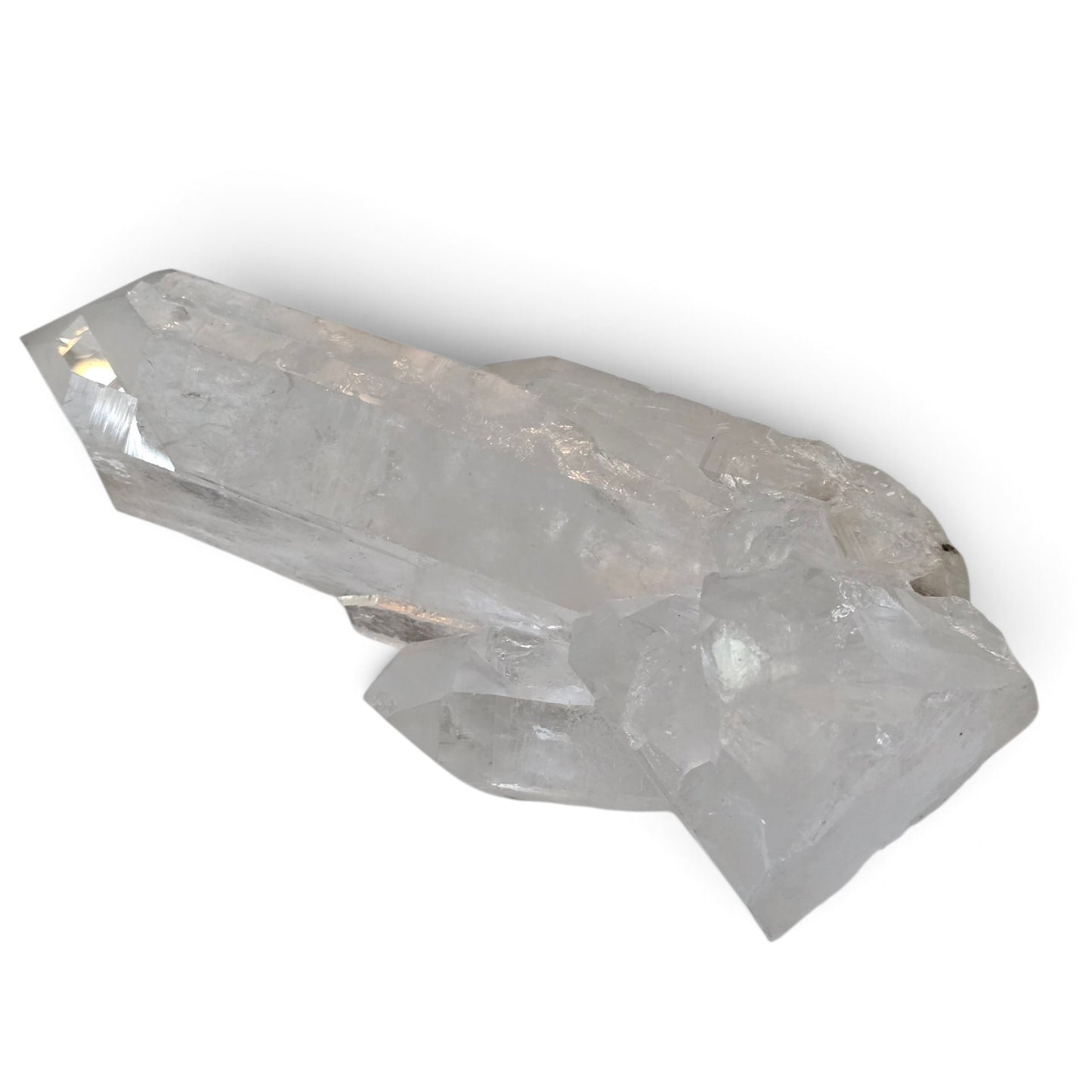 Luminous Transmitter: Rainbow Clear Quartz Tabular Crystal