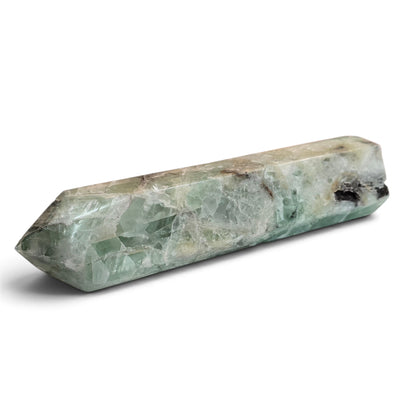 Verdant Clarity: Green Fluorite 6-Sided Generator (L)
