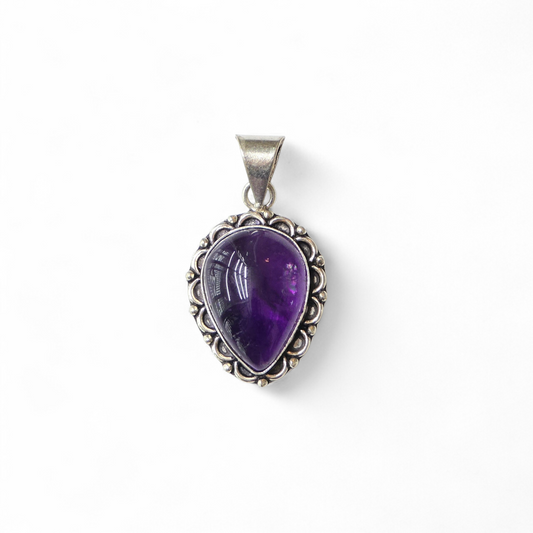 Amethyst Pendant (Sterling Silver 925)