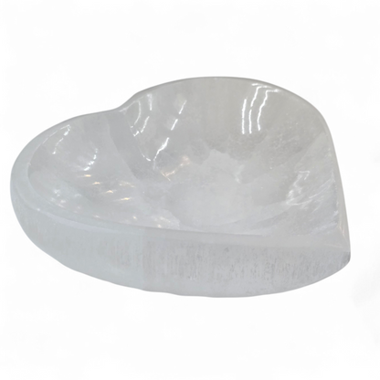 Selenite Bowl Heart Shaped (L)