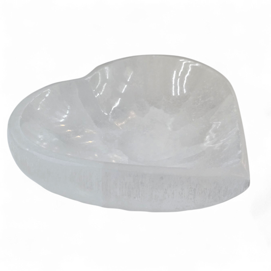 Selenite Bowl Heart Shaped (L)
