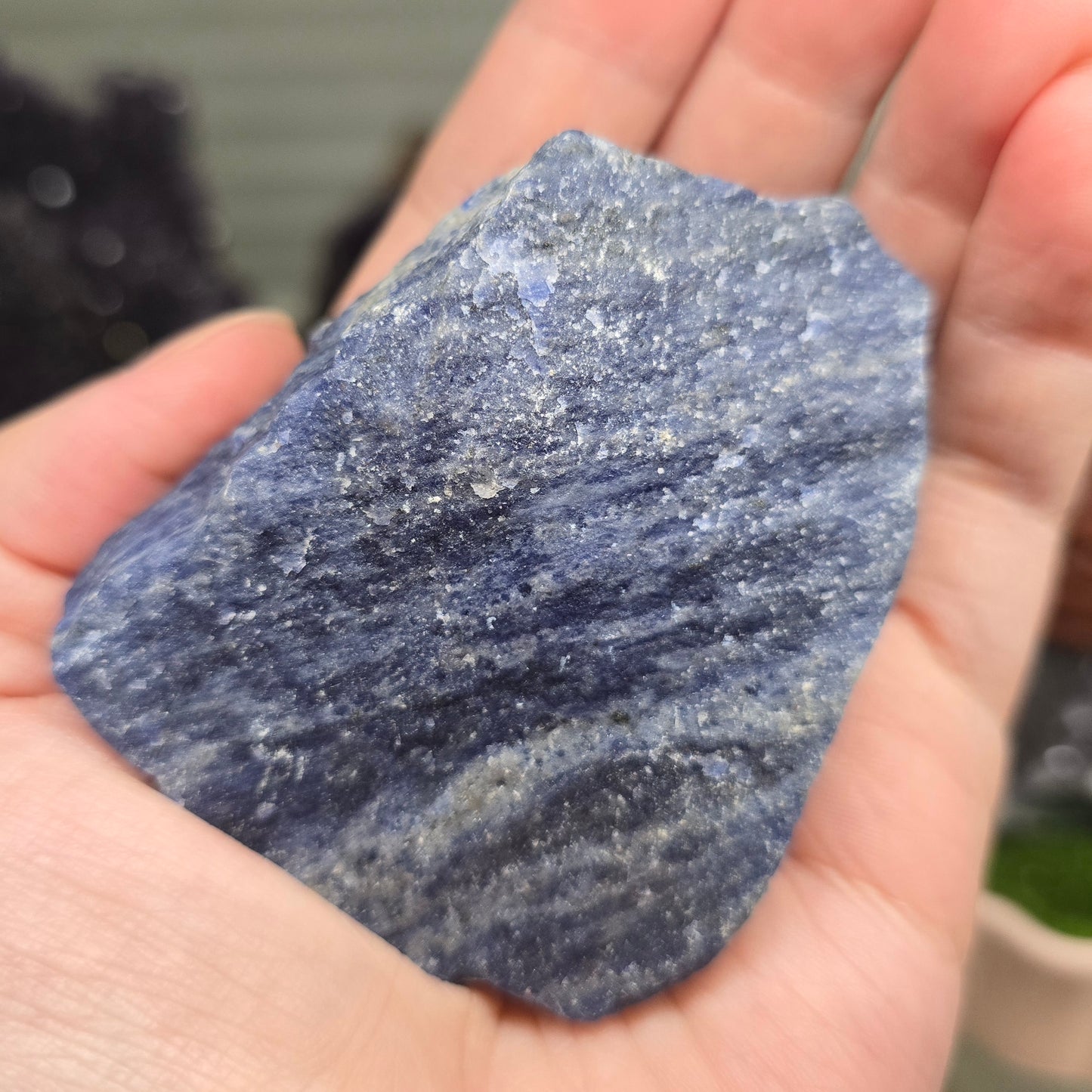 Cosmic Insight: Raw Deep Blue Sodalite