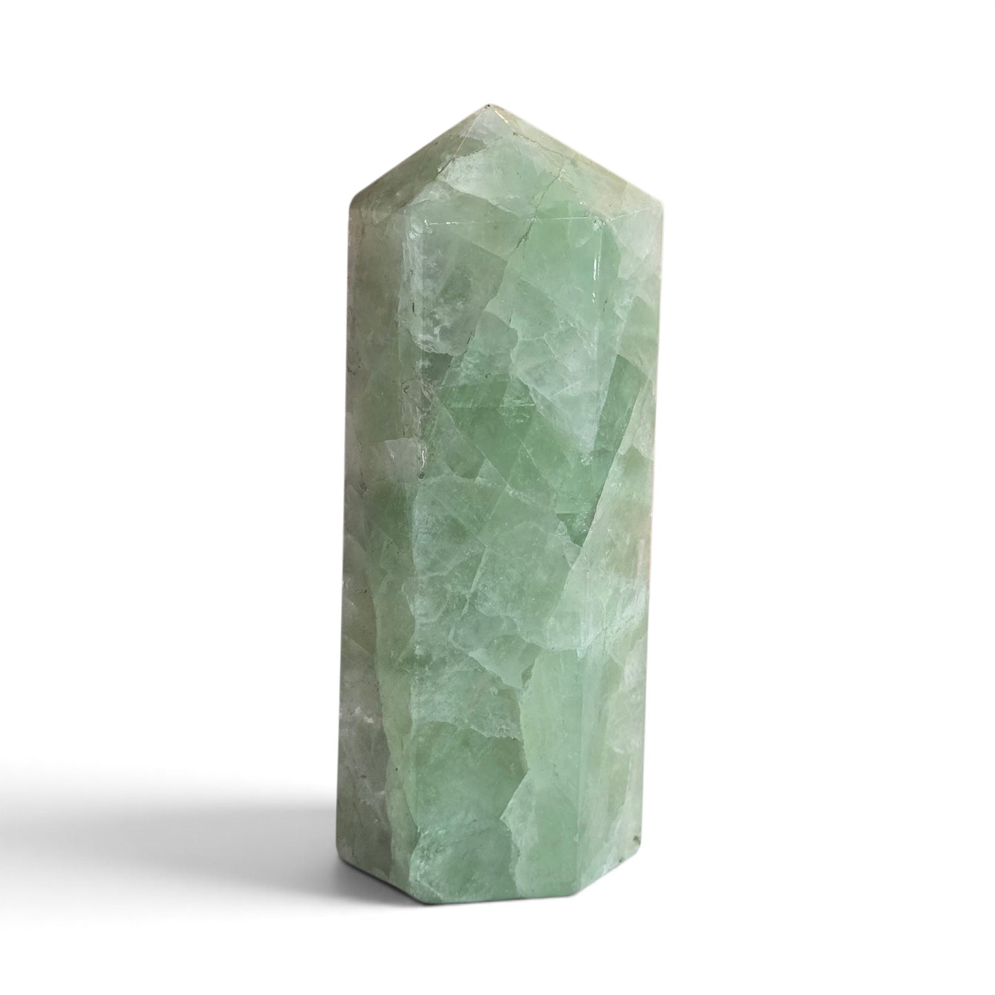 Verdant Clarity: Green Fluorite 6-Sided Generator