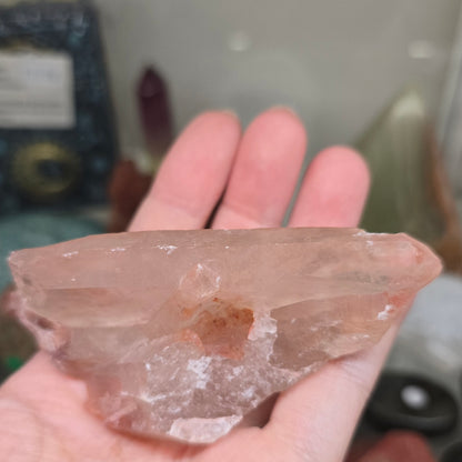 The Grounded Spark: Raw Hematoid (Fire) Quartz Point