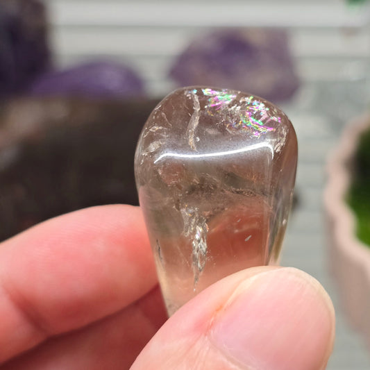 Rainbow Smokey Quartz Tumble Stone (AAA Grade)