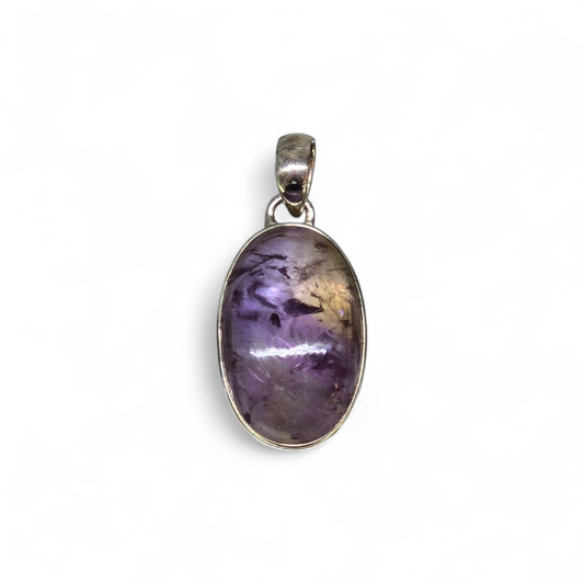 Ametrine Cabochon Pendant (Sterling Silver 925)