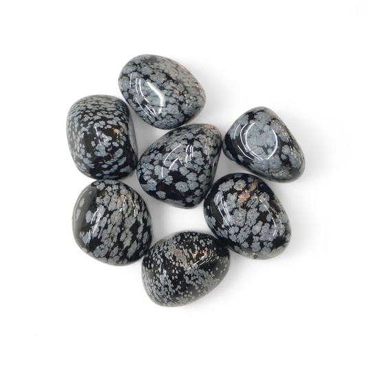 Snowflake Obsidian Tumble Stone (A Grade - Mexico)