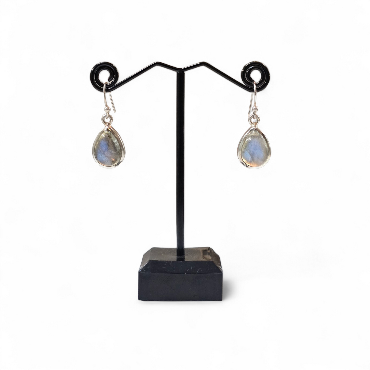 Labradorite Earrings (Sterling Silver 925)