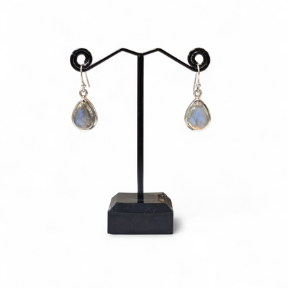 Labradorite Earrings (Sterling Silver 925)