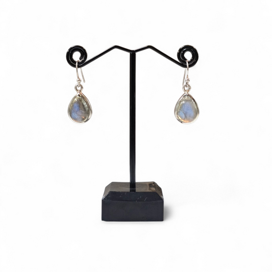 Labradorite Earrings (Sterling Silver 925)