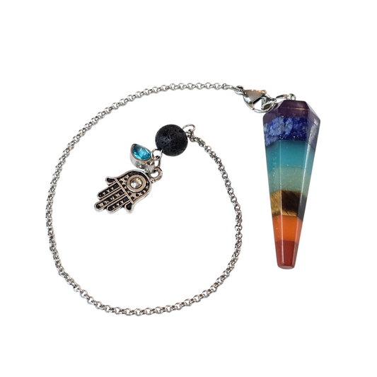 The Fluid Seer: 7 Chakra Hamsa & Water Pendulum