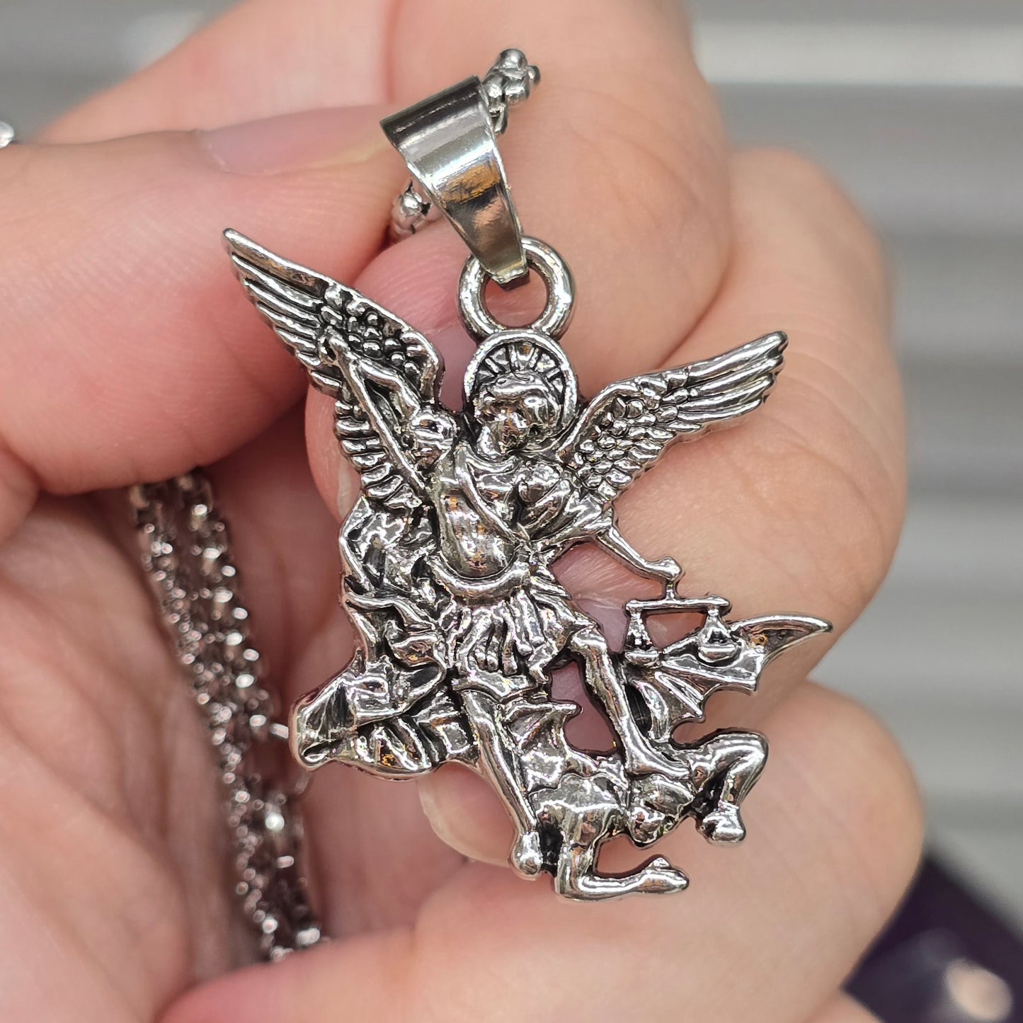 Archangel Michael Pendant Necklace
