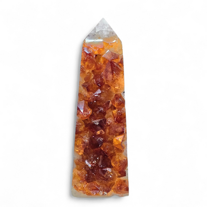 Solar Energy & Manifestation: Citrine Cluster Obelisk