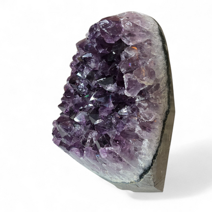 Spiritual Sanctuary: Deep Purple Amethyst Cathedral Geode (19cm X 13cm X 11cm, approx 5kg)