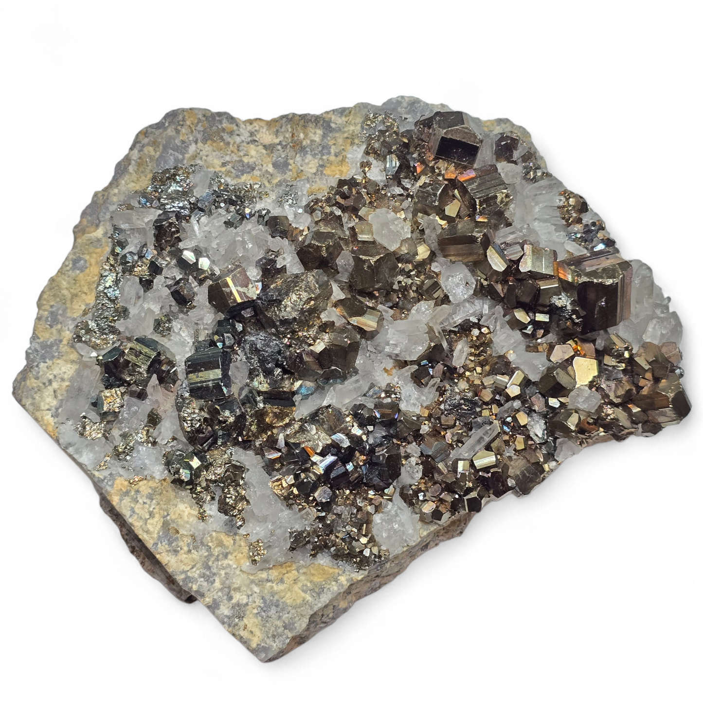 The Abundance Amplifier: Rare Indonesian Pyrite & Quartz Cluster
