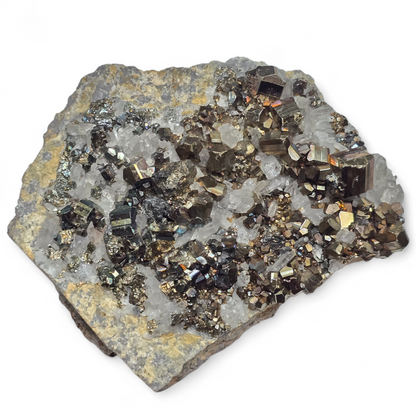 The Abundance Amplifier: Rare Indonesian Pyrite & Quartz Cluster