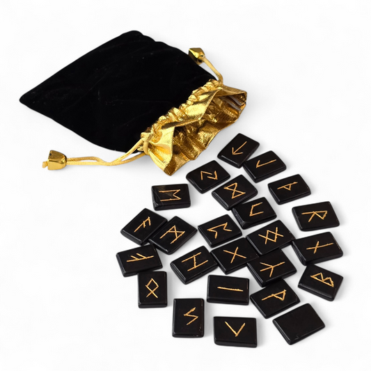 Obsidian Crystal Runes