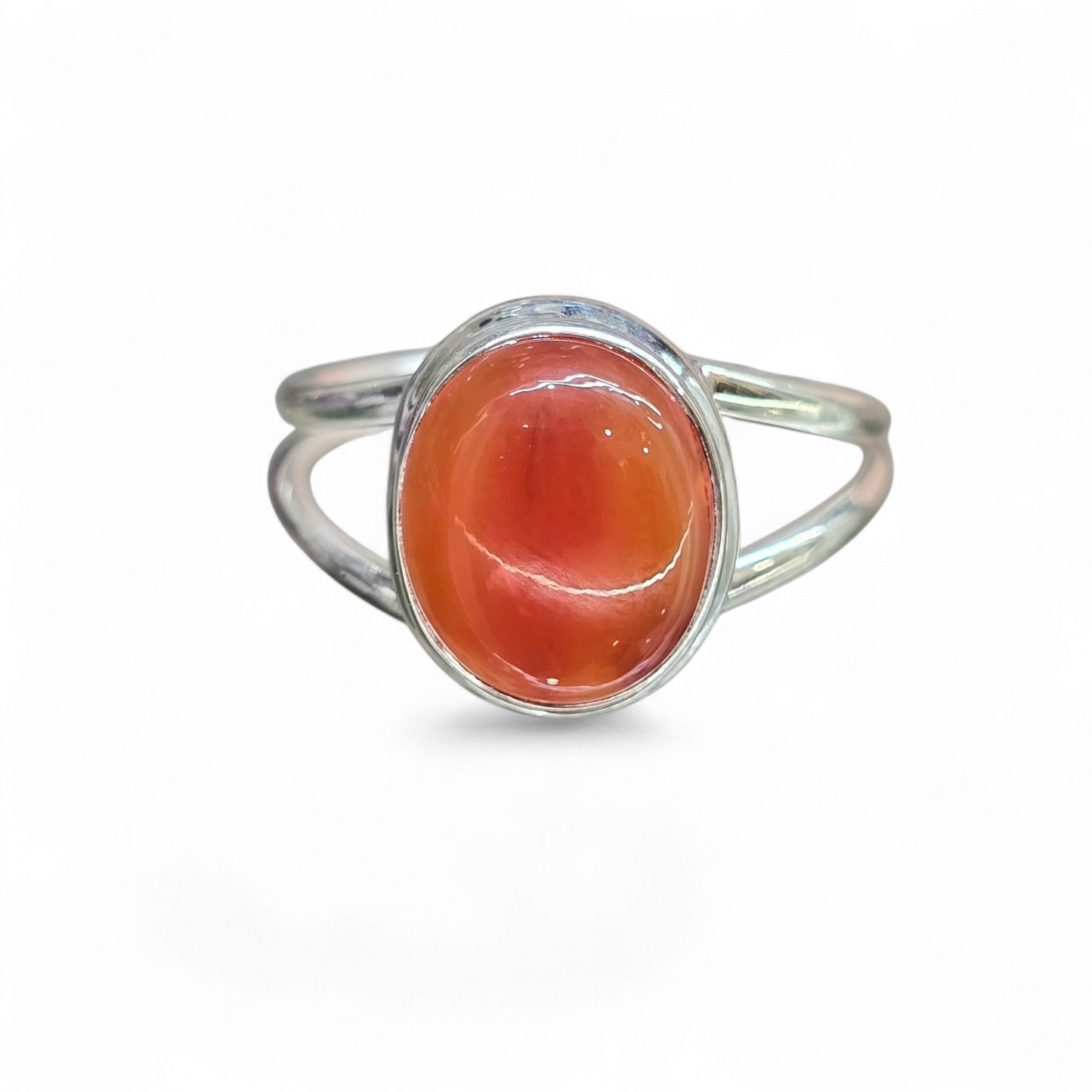 Carnelian Size 9 Ring #2 (Sterling Silver 925)