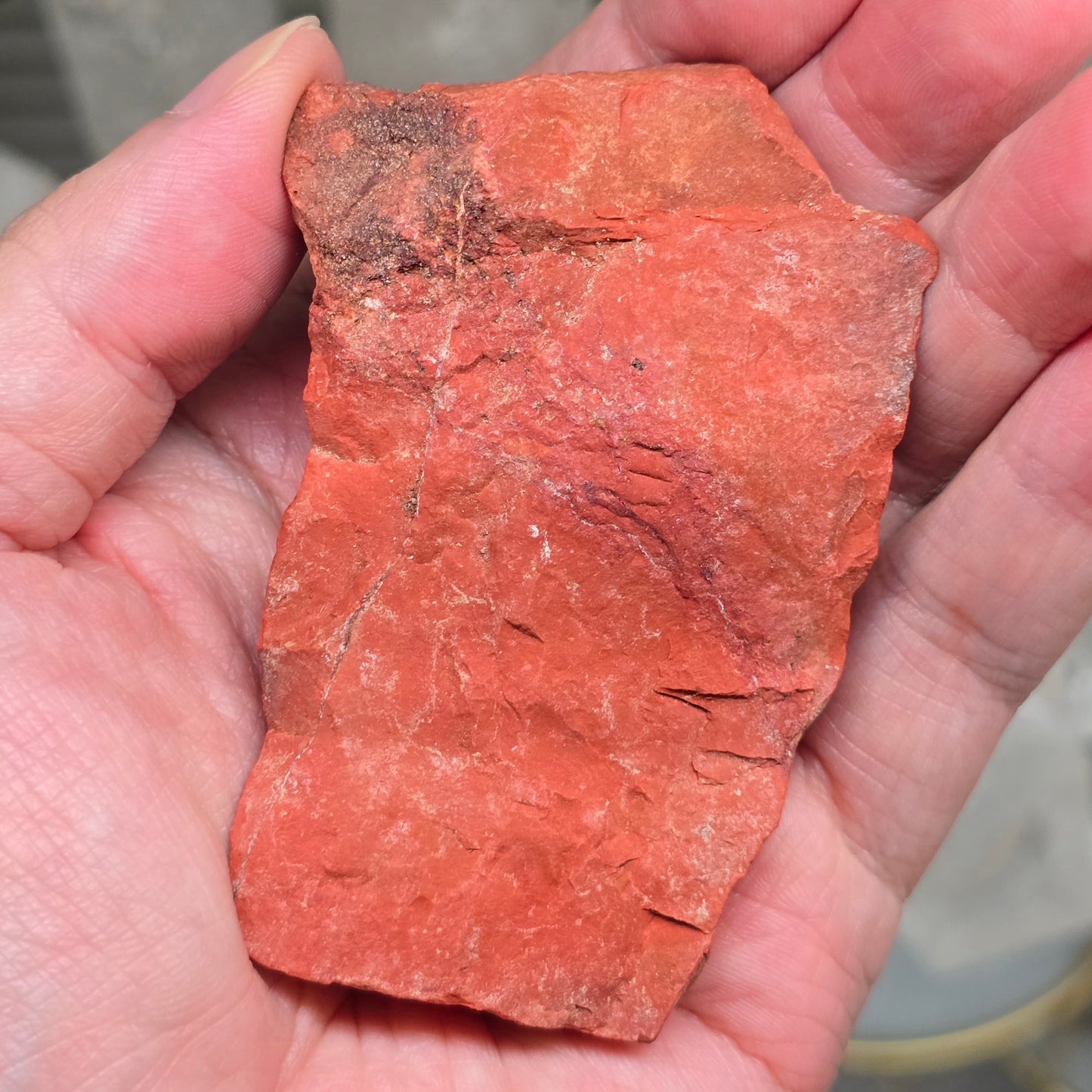 Earth’s Vitality: Raw Red Jasper Specimen