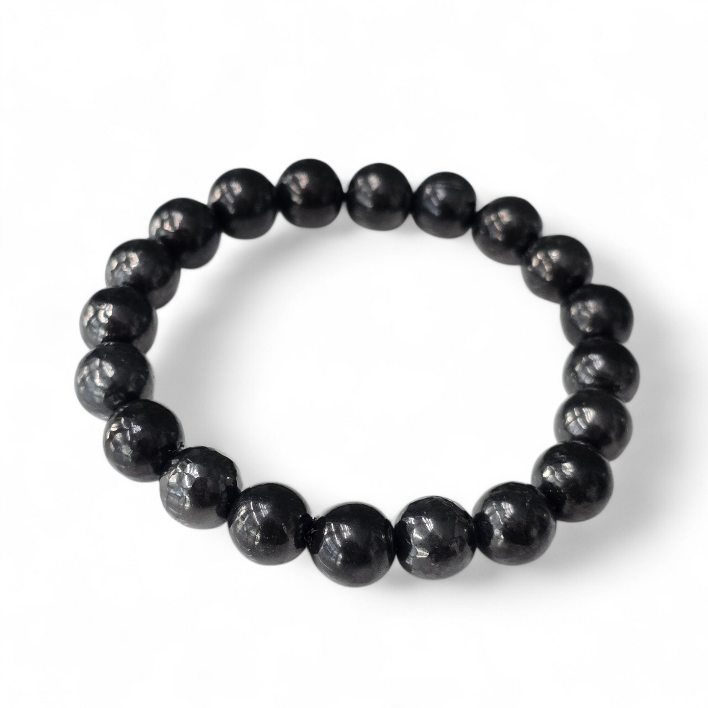 Shungite Bracelet (Approx. 10mm Beads - 17cm)