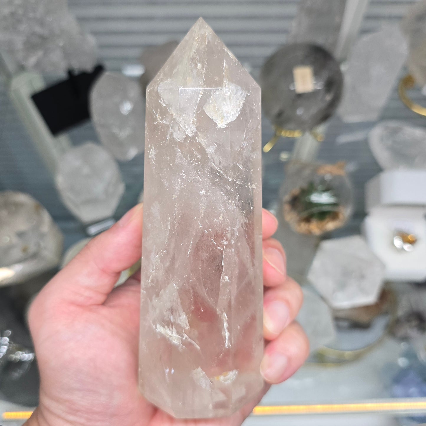Grounded Power: 8-Sided Smoky Quartz Tower