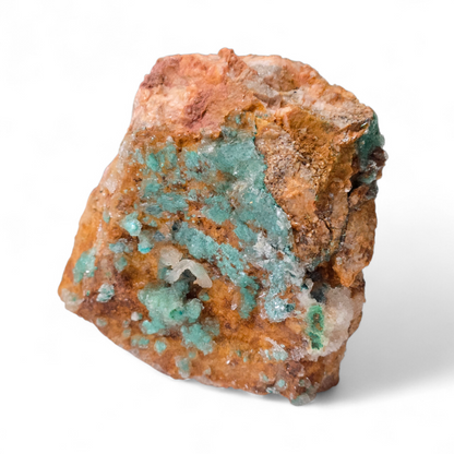Specimen - Dolomite with Malachite & Selenite