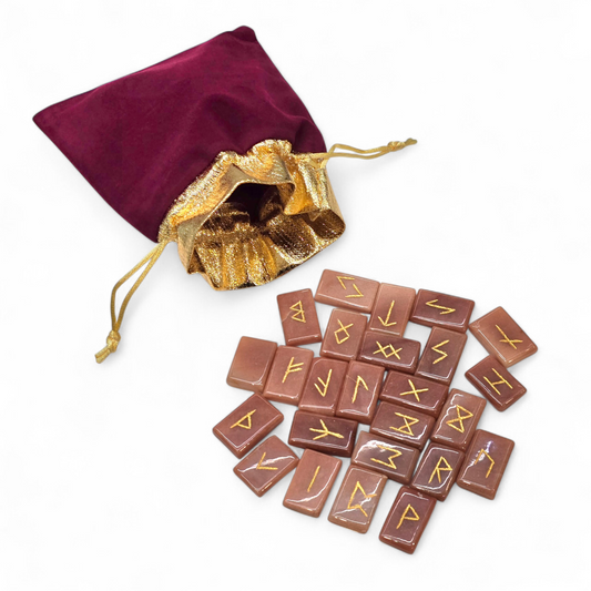 Peach Moonstone Crystal Runes