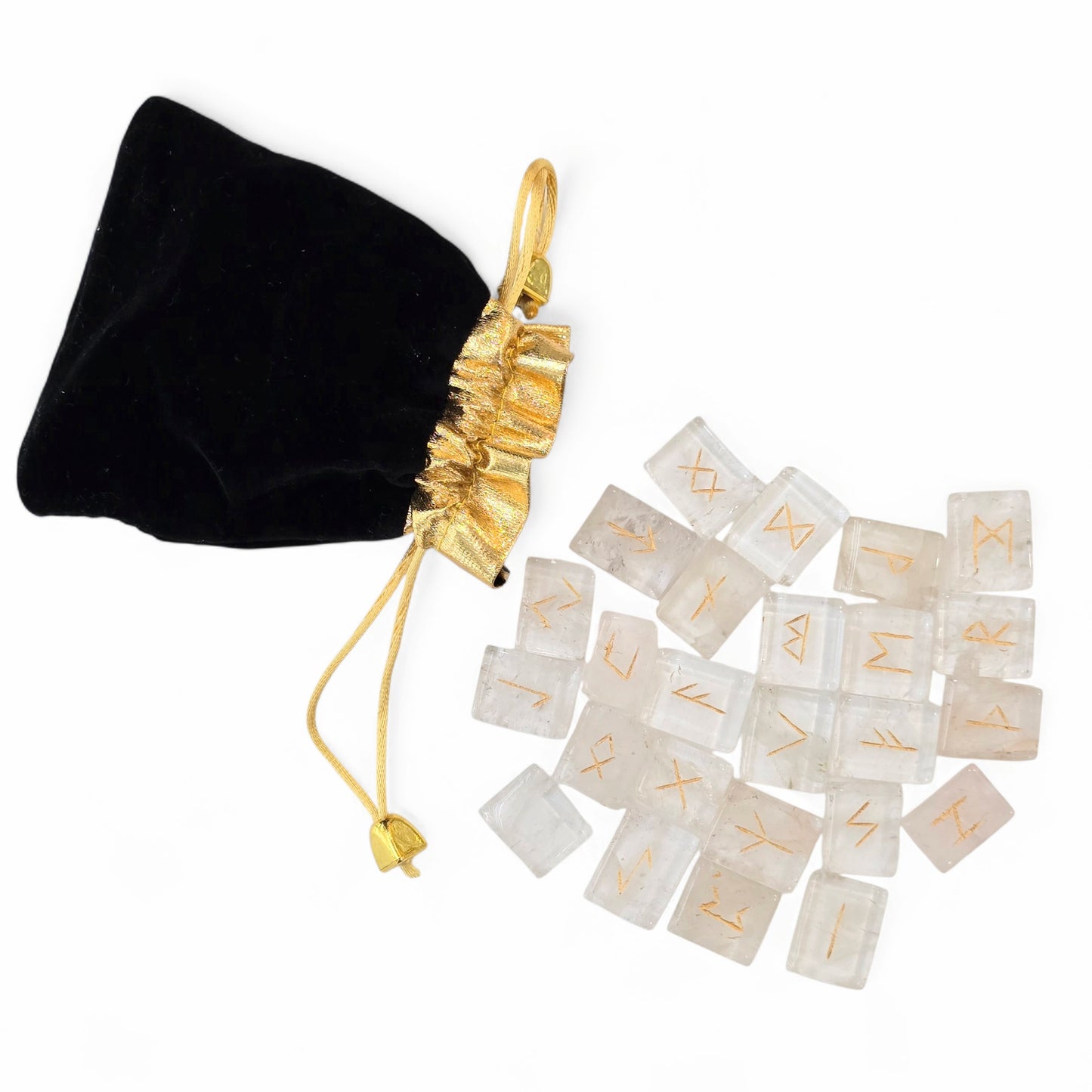 Clear Quartz Crystal Runes