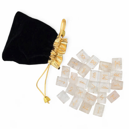 Clear Quartz Crystal Runes