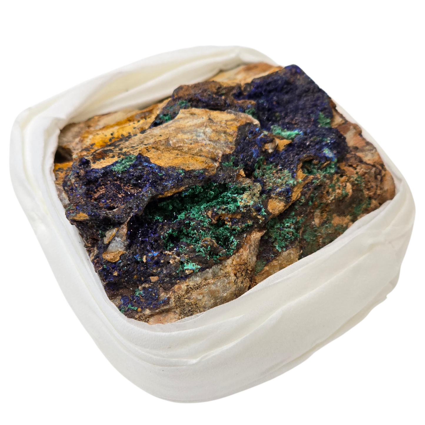 Earth & Sky United: Raw Azurite with Malachite Specimen
