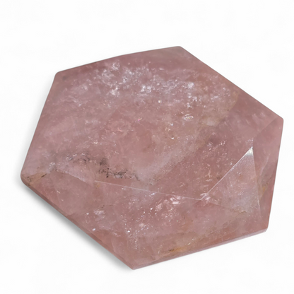 Hexagonal Star Shaped Rose Quartz #2