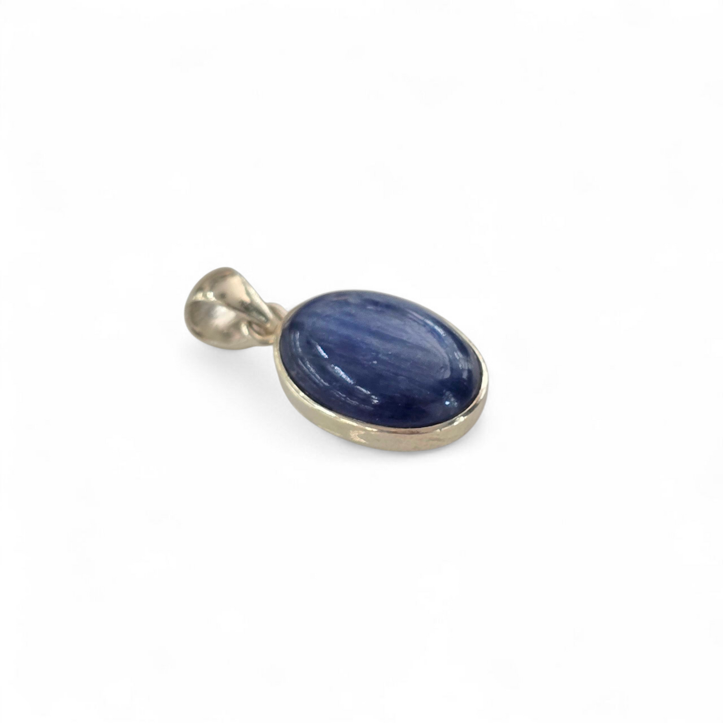Kyanite Oval Shaped 925 Sterling Silver Pendant